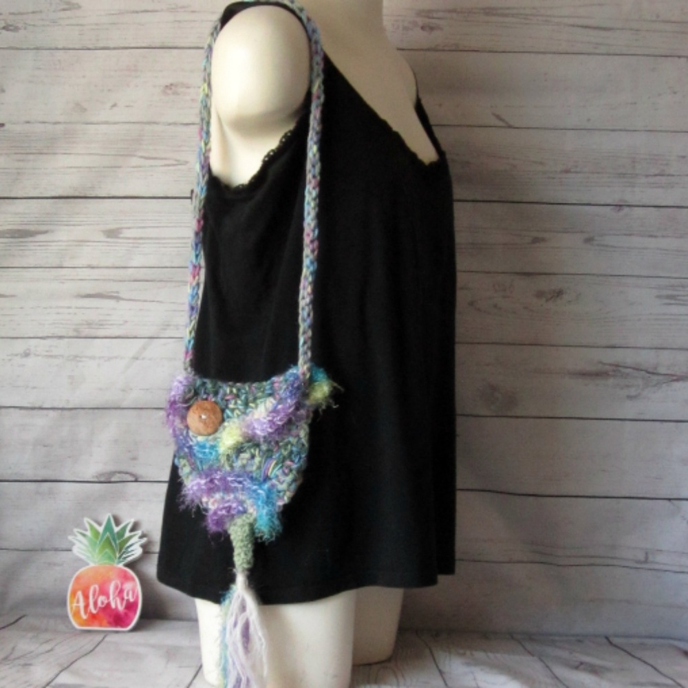 Handmade Fairy Festival Free-form Bag Unlined NWOT